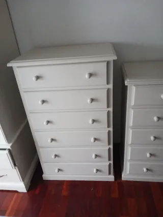 Sinfonier madera pintado en blanco hueso