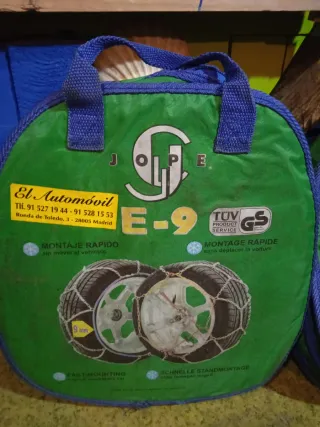 Cadenas de nieve E9 para coche