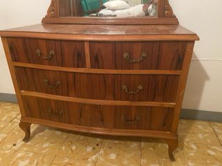 Tocador vintage madera y espejo