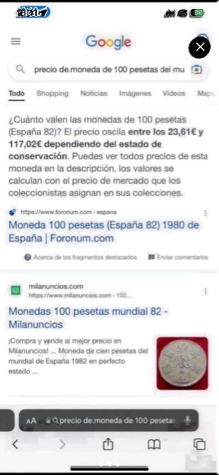 Moneda 100 Pesetas España