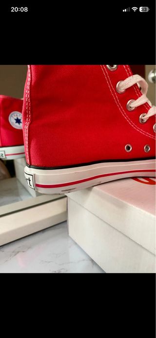 Zapatillas altas Rojas mujer talla 38