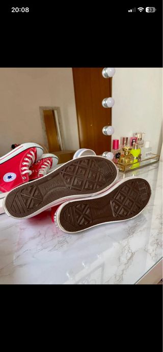 Zapatillas altas Rojas mujer talla 38