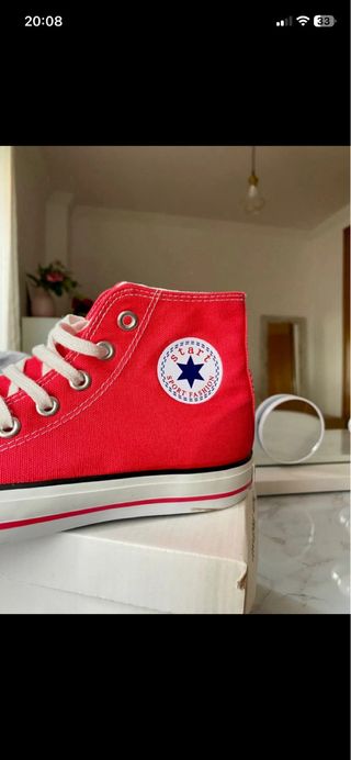 Zapatillas altas Rojas mujer talla 38