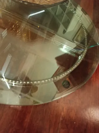 Tavolo Tonelli girevole in vetro