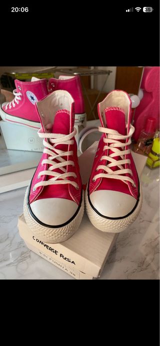 zapatillas altas Fucsia Talla 38 Mujer