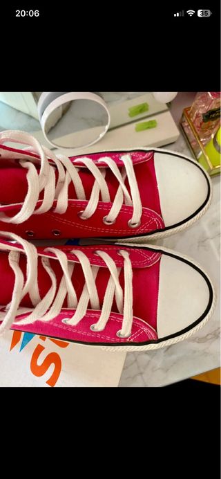 zapatillas altas Fucsia Talla 38 Mujer