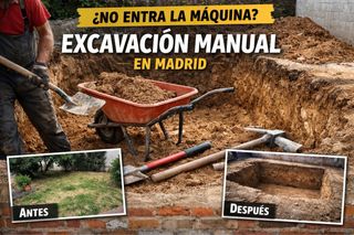Excavación manual en Madrid de piscinas