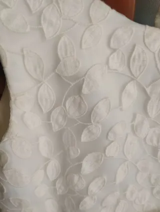 Vestido de niña para comunión blanco