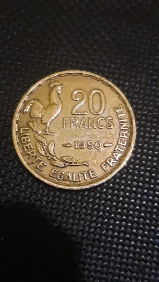 Moneda Francesa República 20 francs