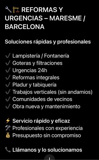 Reformas integrales y urgencias