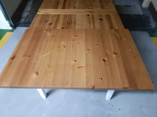 Tavolo da Cucina in Legno Bianco da Pranzo