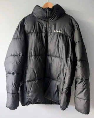 Chaqueta Columbia Negra Plumas