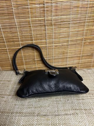 Borsa a spalla Hermès vera pelle nera