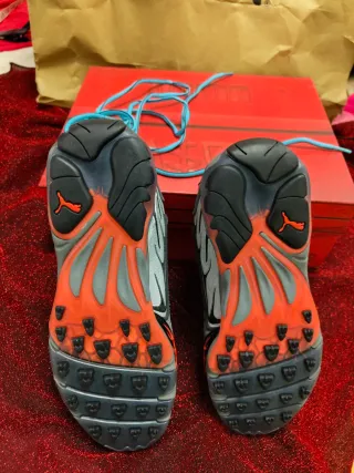 Zapatillas Puma Rocky Reflectantes Grises Naranja