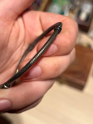 Set 2 Pulseras Pandora Cuero y Cadena