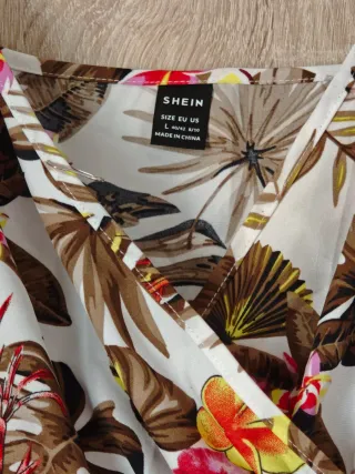 Mono SHEIN estampado tropical talla S
