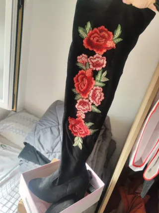 Zapatos de tacón marrón talla 40