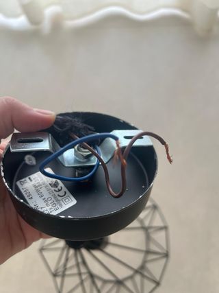 Lámpara colgante geométrica negra