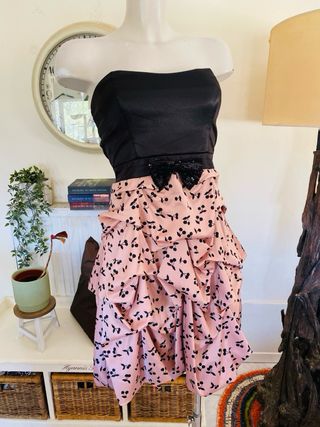 Vestido cóctel sin tirantes Easy Wear talla 40