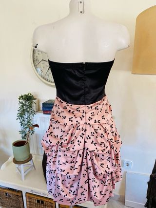 Vestido cóctel sin tirantes Easy Wear talla 40