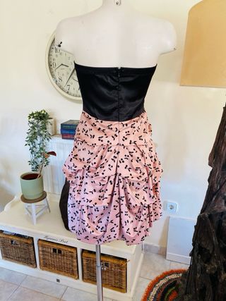 Vestido cóctel sin tirantes Easy Wear talla 40