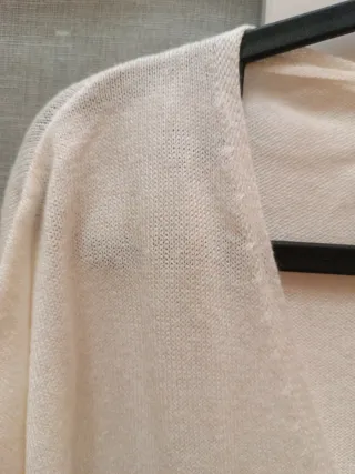 Jersey punto fino talla S marfil