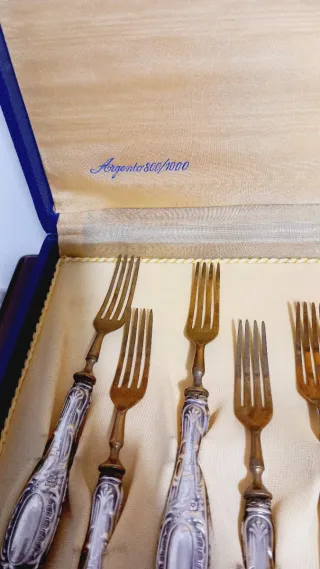 Servizio posate argento 800/1000