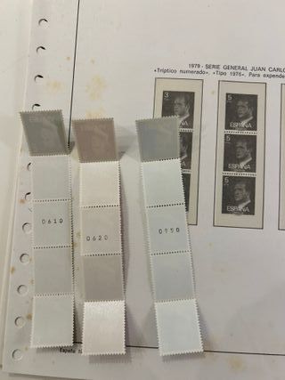 #4 Sellos España 1979 Juan Carlos I Trípticos