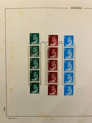 #4 Sellos España 1979 Juan Carlos I Trípticos