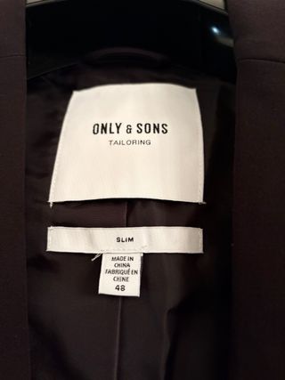 Chaqueta Only & Sons Negro T.M - Americana nueva
