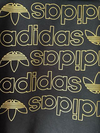 Sudadera Adidas Mujer Negra y Dorada