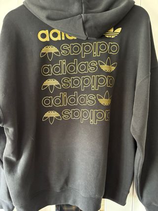 Sudadera Adidas Mujer Negra y Dorada