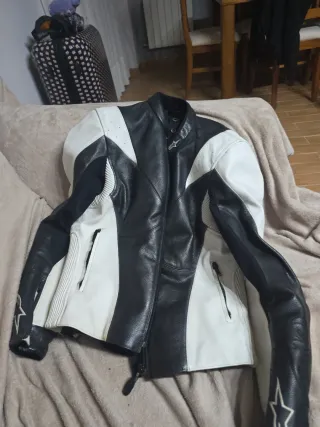 Chaqueta Moto Cuero Alpinestar Mujer
