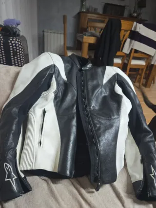 Chaqueta Moto Cuero Alpinestar Mujer