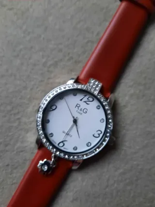 Orologio da donna R&G TIME rosso e argento