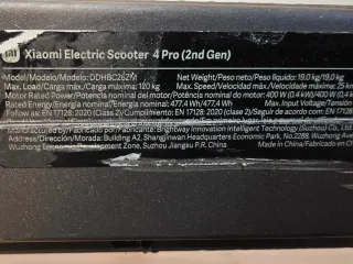 Patinete Xiaomi Pro 4 2nd Gen