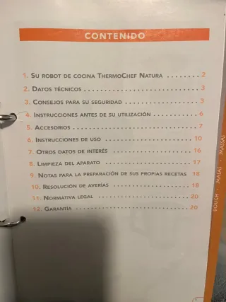 Robot de cocina con accesorios