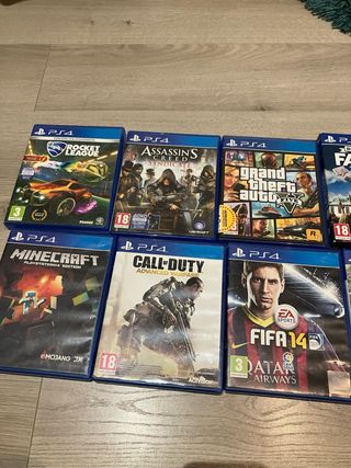 Lote 9 Juegos PS4: FIFA, Uncharted, Far Cry, GTA,