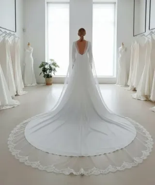 Capa Novia Tul Encaje 3m