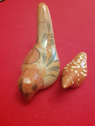 Figuras pájaros cerámica México
