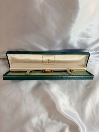 Reloj Gucci Años 80 Oro y Marrón