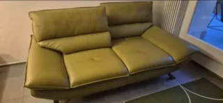 Divano Dondi Pelle Verde Oliva