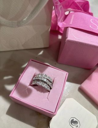 Anillo Swarovski Cristales Nuevo con Factura