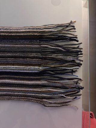 Bufanda tejida multicolor