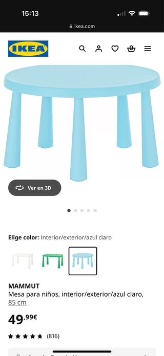 Mesa infantil IKEA + 3 taburetes Escucho ofertas