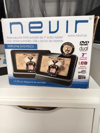 Reproductor DVD Portátil Nevir 7 Doble Pantalla