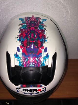 Casco de moto integral SHIRO blanco