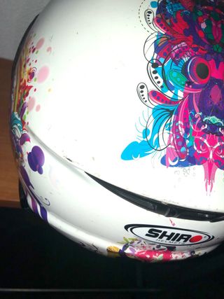 Casco de moto integral SHIRO blanco