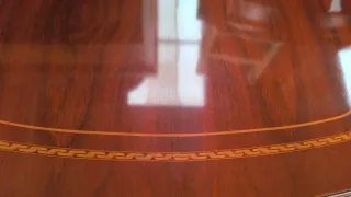 APARADOR DE MADERA CON DIBUJOS MARQUETERIA TIPO LU