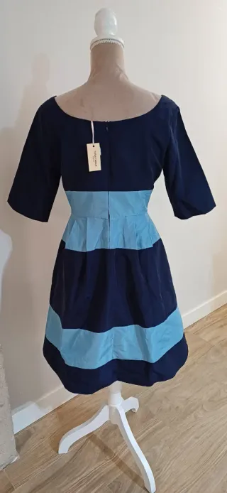 Vestido TERIA YABART azul